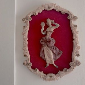 Antique handmade sculpture wall hanging